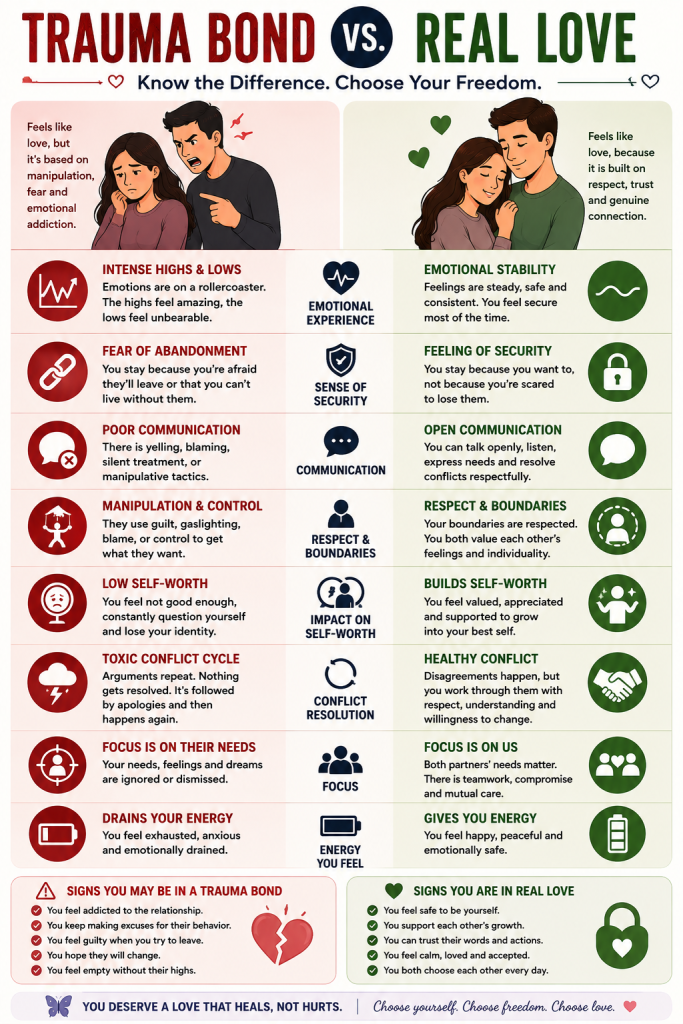Trauma Bond vs Real Love